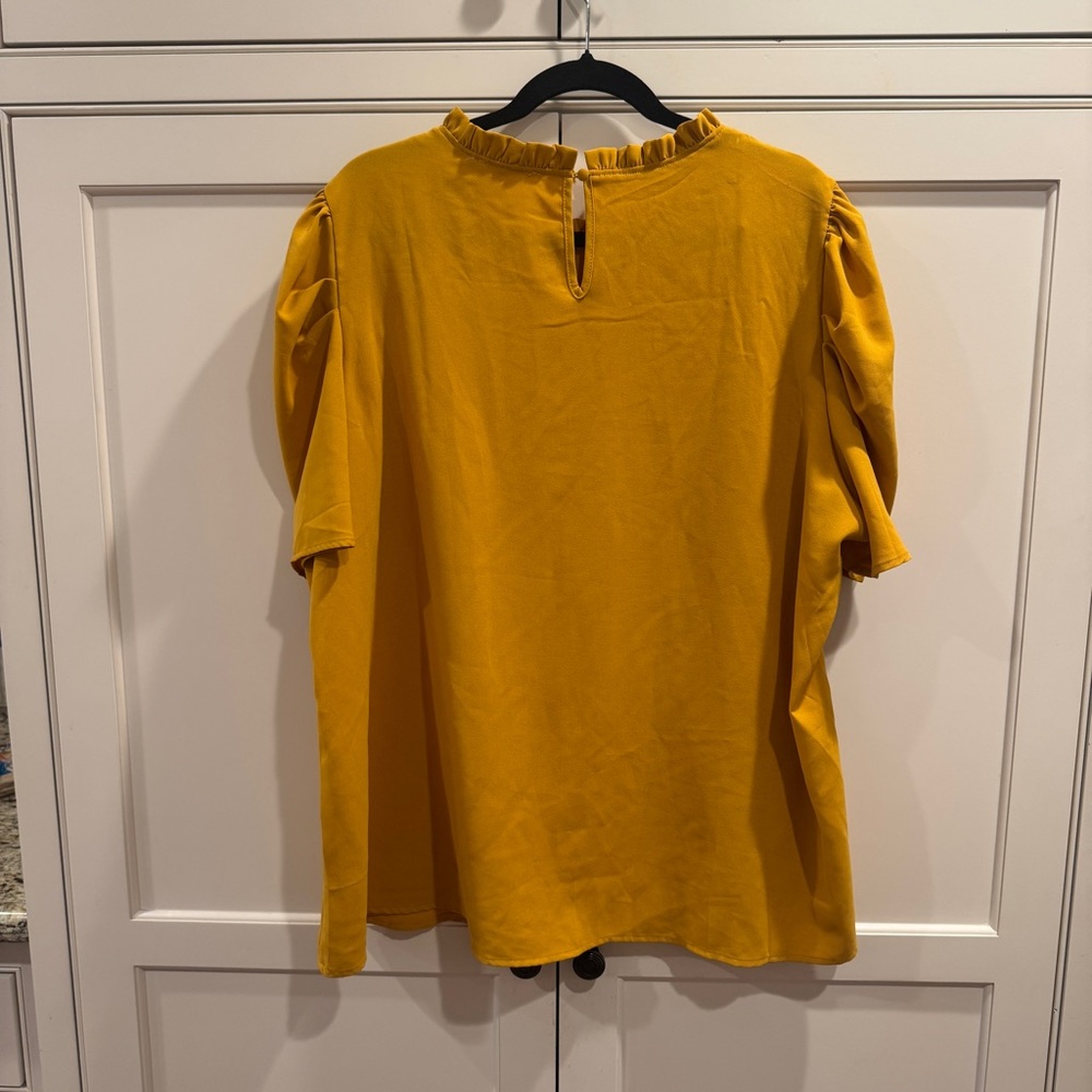Savanna Jane Golden Yellow Blouse - Picture 3 of 3